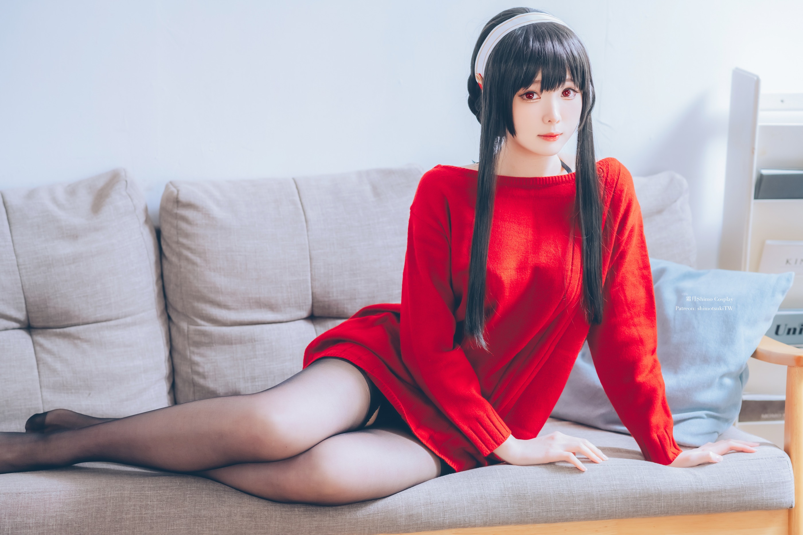 图片[1]-霜月shimo – NO.095 Yor Forger  Red Sweater[15P]-XikXak